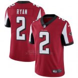 Camiseta NFL Limited Hombre Atlanta Falcons 2 Matt Ryan Rojo Stitched Vapor Untouchable