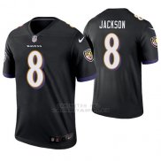 Camiseta NFL Limited Hombre Baltimore Ravens Lamar Jackson Negro Legend