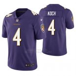Camiseta NFL Limited Hombre Baltimore Ravens Sam Koch Violeta Vapor Untouchable