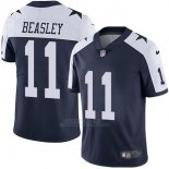 Camiseta NFL Limited Hombre Dallas Cowboys 11 Beasley Negro Blanco