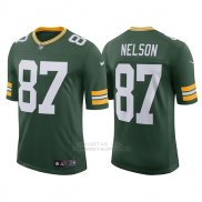 Camiseta NFL Limited Hombre Green Bay Packers 87 Jordy Nelson Verde