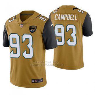 Camiseta NFL Limited Hombre Jacksonville Jaguars Calais Campbell Oro Color Rush