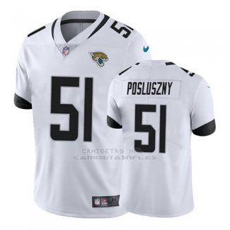 Camiseta NFL Limited Hombre Jacksonville Jaguars Paul Posluszny Blanco Negro Vapor Untouchable