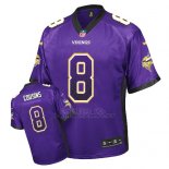 Camiseta NFL Limited Hombre Minnesota Vikings 8 Kirk Cousins Violeta Stitched Drift Fashion