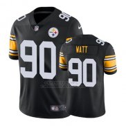 Camiseta NFL Limited Hombre Pittsburgh Steelers T. J. Watt Negro Vapor Untouchable Throwback