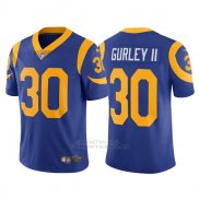 Camiseta NFL Limited Hombre Rams 30 Todd Gurley Azul Vapor Untouchable