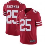 Camiseta NFL Limited Hombre San Francisco 49ers 25 Richard Sherman Rojo Stitched Vapor Untouchable