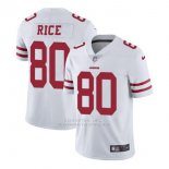 Camiseta NFL Limited Hombre San Francisco 49ers 80 Rice Blanco