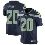Camiseta NFL Limited Hombre Seattle Seahawks 20 Rashaad Penny Azul Vapor Untouchable