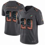 Camiseta NFL Limited Miami Dolphins Fitzpatrick Retro Flag Negro