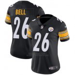 Camiseta NFL Limited Mujer Pittsburgh Steelers 26 Bell Negro