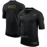 Camiseta NFL Limited Philadelphia Eagles Wentz 2020 Salute To Service Negro