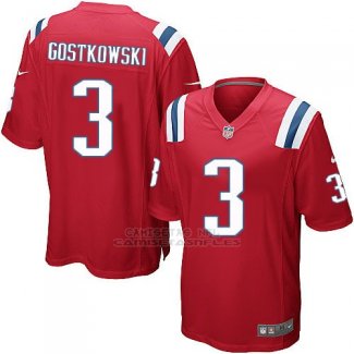Camiseta New England Patriots Gostkowski Rojo Nike Game NFL Hombre