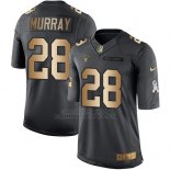 Camiseta Oakland Raiders Murray Negro 2016 Nike Gold Anthracite Salute To Service NFL Hombre