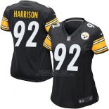 Camiseta Pittsburgh Steelers Harrison Negro Nike Game NFL Mujer