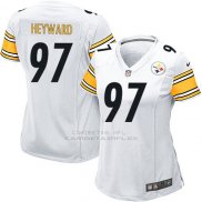 Camiseta Pittsburgh Steelers Heyward Blanco Nike Game NFL Mujer