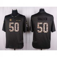 Camiseta Pittsburgh Steelers Shazier Apagado Gris Nike Anthracite Salute To Service NFL Hombre
