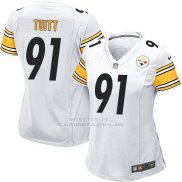 Camiseta Pittsburgh Steelers Tuitt Blanco Nike Game NFL Mujer