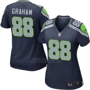 Camiseta Seattle Seahawks Graham Azul Oscuro Nike Game NFL Mujer