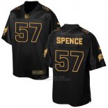 Camiseta Tampa Bay Buccaneers Spence 2016 Negro Nike Elite Pro Line Gold NFL Hombre