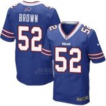 Camiseta Buffalo Bills Brown Azul Nike Elite NFL Hombre