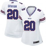 Camiseta Buffalo Bills Graham Blanco Nike Game NFL Mujer