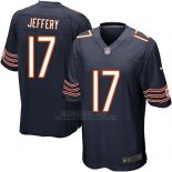 Camiseta Chicago Bears Jeffery Blanco Negro Nike Game NFL Hombre