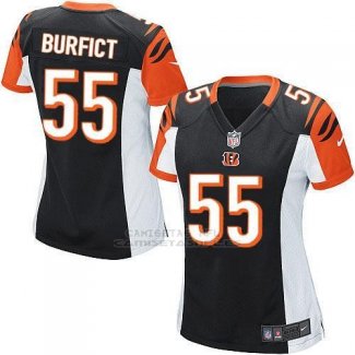 Camiseta Cincinnati Bengals Burfict Negro Nike Game NFL Mujer