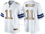 Camiseta Dallas Cowboys Beasley Blanco Nike Gold Game NFL Hombre