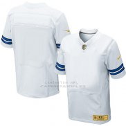 Camiseta Dallas Cowboys Blanco Nike Gold Elite NFL Hombre