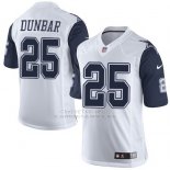 Camiseta Dallas Cowboys Dunbar Blanco y Profundo Azul Nike Elite NFL Hombre