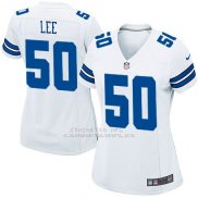 Camiseta Dallas Cowboys Lee Blanco Nike Game NFL Mujer