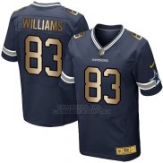 Camiseta Dallas Cowboys Williams Profundo Azul Nike Gold Elite NFL Hombre
