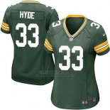 Camiseta Green Bay Packers Hyde Verde Militar Nike Game NFL Mujer