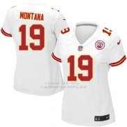 Camiseta Kansas City Chiefs Montana Blanco Nike Game NFL Mujer