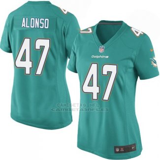 Camiseta Miami Dolphins Alonso Verde Nike Game NFL Mujer