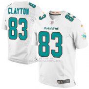 Camiseta Miami Dolphins Clayton Blanco Nike Elite NFL Hombre