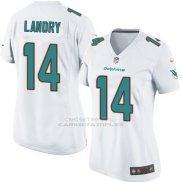 Camiseta Miami Dolphins Landry Blanco Nike Game NFL Mujer