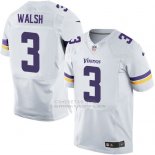 Camiseta Minnesota Vikings Walsh Blanco Nike Elite NFL Hombre