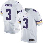 Camiseta Minnesota Vikings Walsh Blanco Nike Elite NFL Hombre