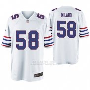 Camiseta NFL Game Hombre Buffalo Bills Matt Milano Throwback Blanco