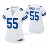 Camiseta NFL Game Mujer Dallas Cowboys Leighton Vander Esch Blanco