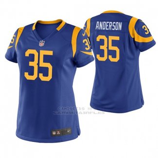Camiseta NFL Game Mujer St Louis Rams C.j. Anderson Azul