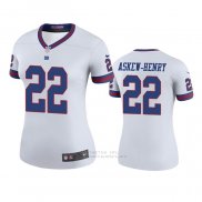 Camiseta NFL Legend Mujer New York Giants Dravon Askew Henry Blanco Color Rush