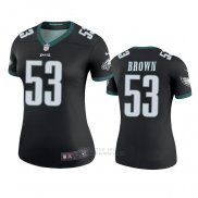 Camiseta NFL Legend Mujer Philadelphia Eagles Jatavis Brown Negro Color Rush