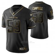 Camiseta NFL Limited Atlanta Falcons De'vondre Campbell Golden Edition Negro
