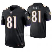 Camiseta NFL Limited Hombre Baltimore Ravens Hayden Hurst Negro Legend