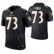 Camiseta NFL Limited Hombre Baltimore Ravens Marshal Yanda Negro Legend