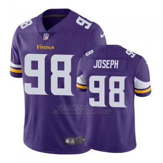 Camiseta NFL Limited Hombre Minnesota Vikings Linval Joseph Violeta Vapor Untouchable
