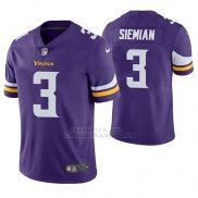 Camiseta NFL Limited Hombre Minnesota Vikings Trevor Siemian Violeta Vapor Untouchable